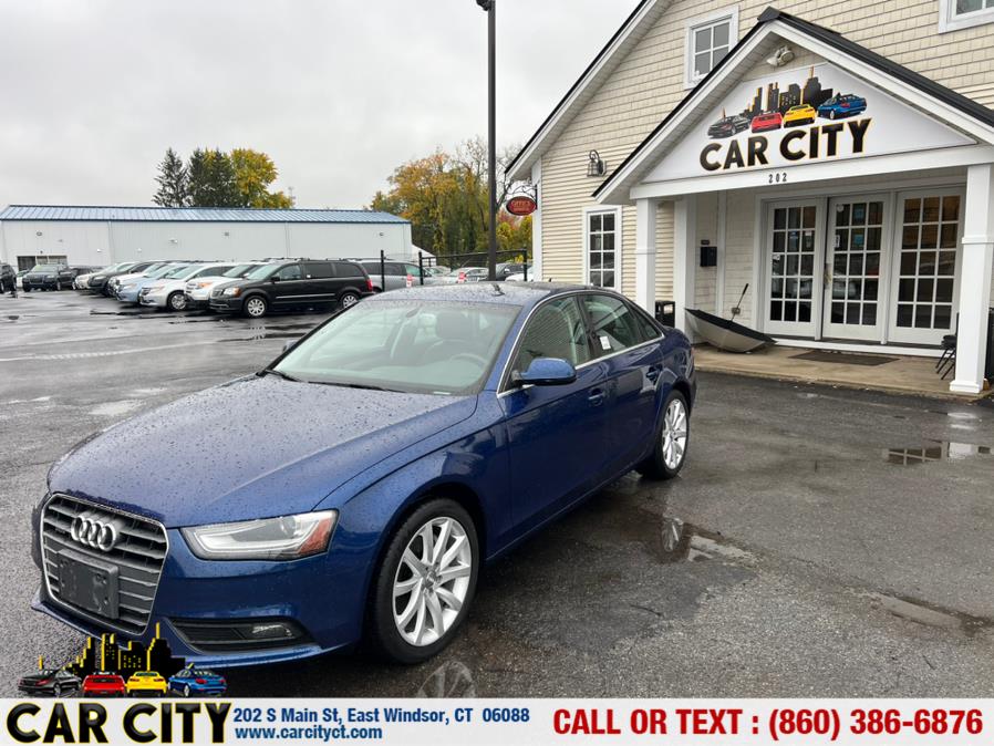 2013 Audi A4 4dr Sdn Auto quattro 2.0T Premium Plus, available for sale in East Windsor, Connecticut | Car City LLC. East Windsor, Connecticut