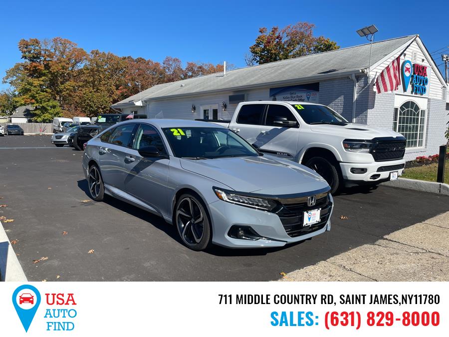 2021 Honda Accord Sedan Sport SE 1.5T CVT, available for sale in Saint James, New York | USA Auto Find. Saint James, New York
