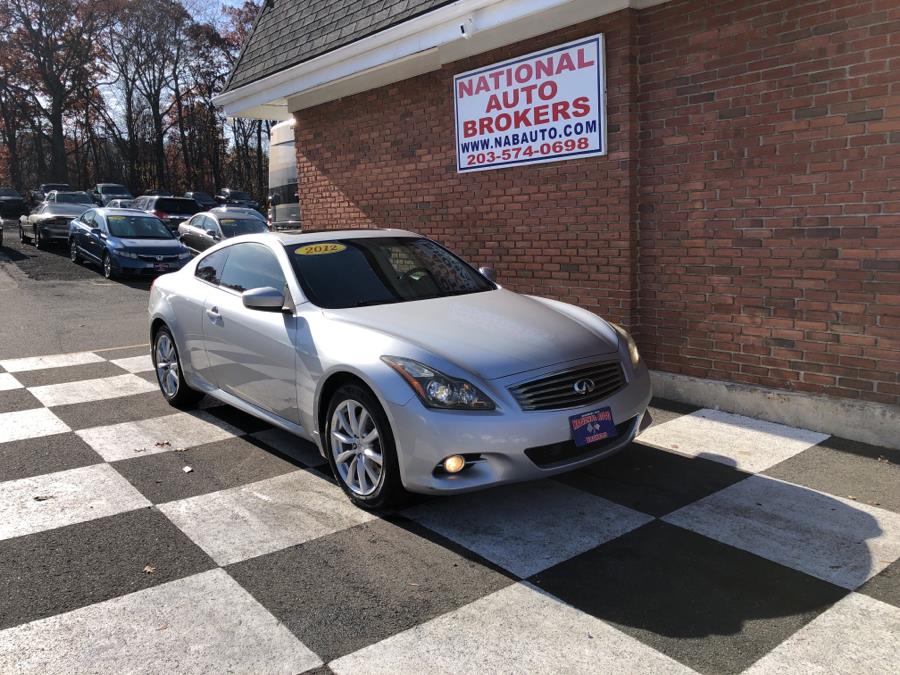 2012 INFINITI G37 Coupe 2dr x AWD, available for sale in Waterbury, Connecticut | National Auto Brokers, Inc.. Waterbury, Connecticut