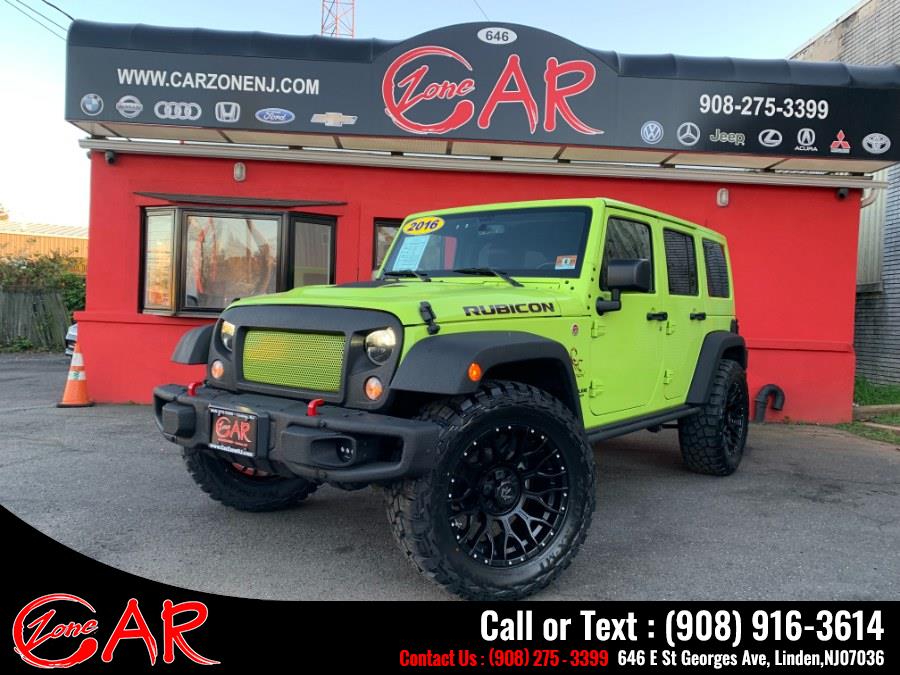 2016 Jeep Wrangler Unlimited 4WD 4dr Rubicon, available for sale in Linden, New Jersey | Car Zone. Linden, New Jersey