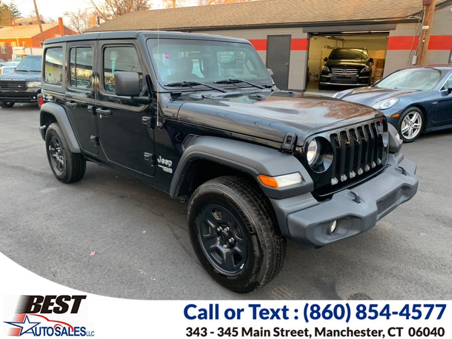 2020 Jeep Wrangler Unlimited Sport S 4x4, available for sale in Manchester, Connecticut | Best Auto Sales LLC. Manchester, Connecticut