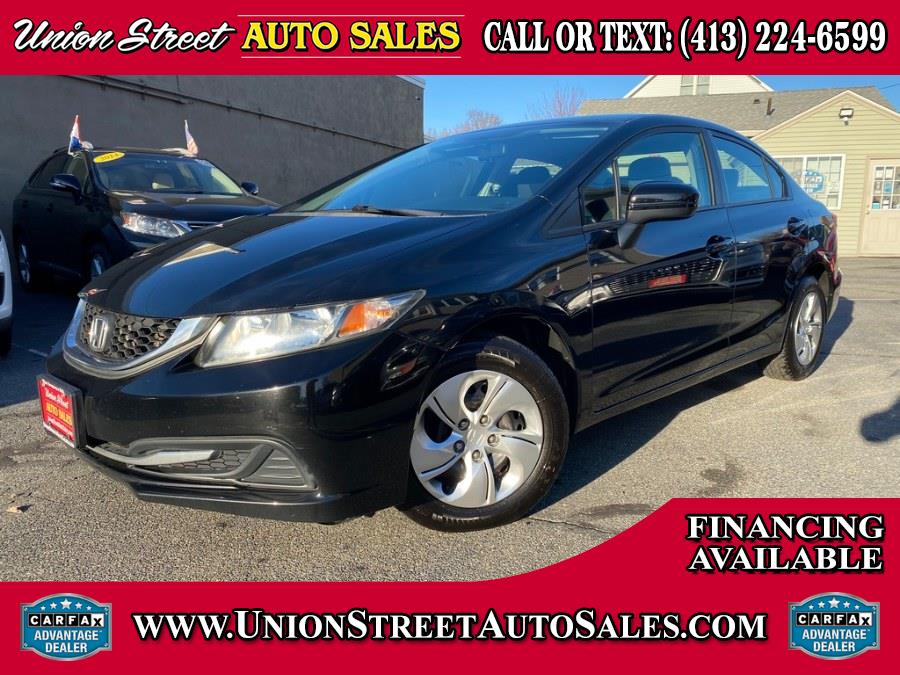 2014 Honda Civic Sedan 4dr CVT LX, available for sale in West Springfield, Massachusetts | Union Street Auto Sales. West Springfield, Massachusetts