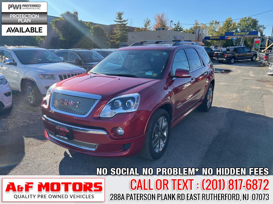 2012 GMC Acadia AWD 4dr Denali, available for sale in East Rutherford, New Jersey | A&F Motors LLC. East Rutherford, New Jersey