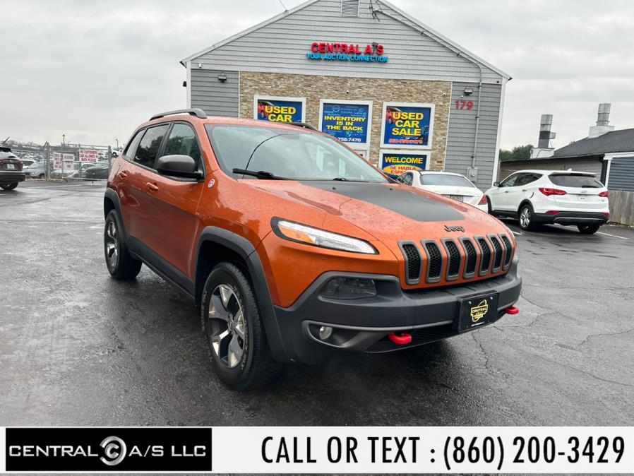 2014 Jeep Cherokee 4WD 4dr Trailhawk, available for sale in East Windsor, Connecticut | Central A/S LLC. East Windsor, Connecticut