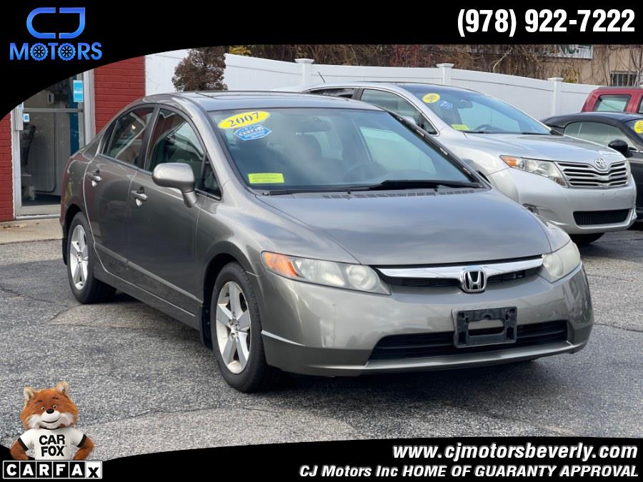 2007 Honda Civic Sdn 4dr AT EX, available for sale in Beverly, Massachusetts | CJ Motors Inc. Beverly, Massachusetts