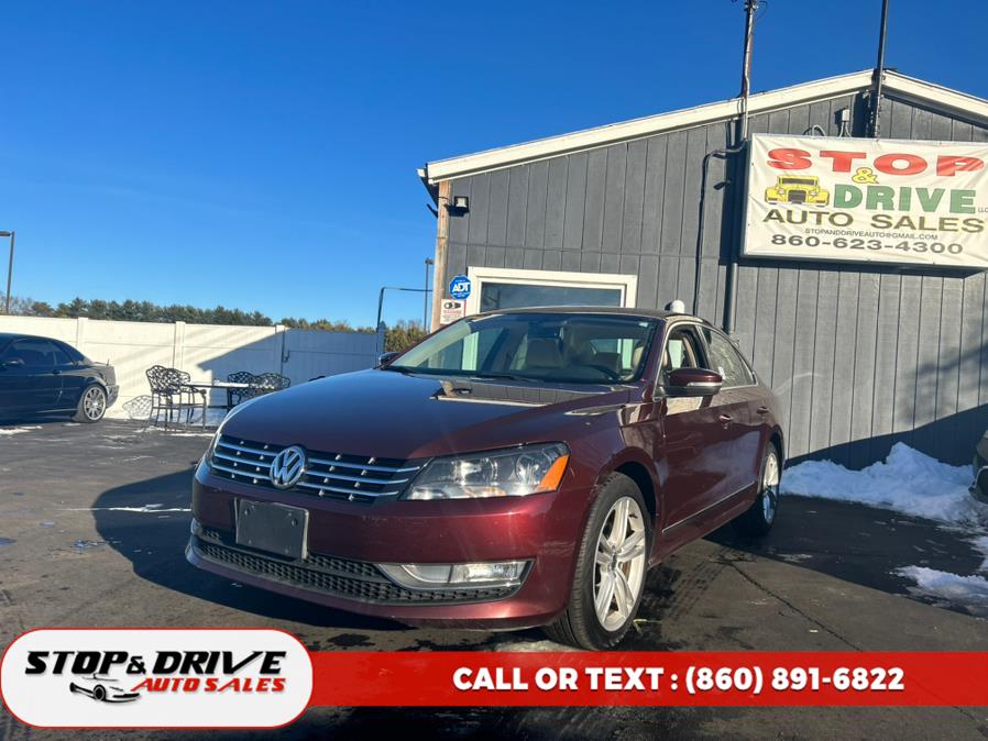 2014 Volkswagen Passat 4dr Sdn 2.0L DSG TDI SEL Premium, available for sale in East Windsor, Connecticut | Stop & Drive Auto Sales. East Windsor, Connecticut