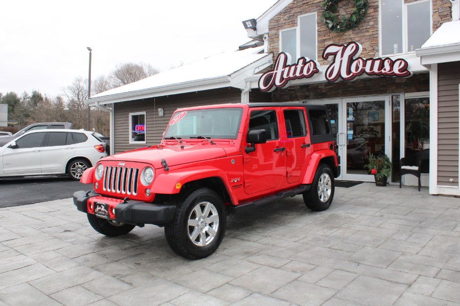 2017 Jeep Wrangler Unlimited Sahara 4x4, available for sale in Plantsville, Connecticut | Auto House of Luxury. Plantsville, Connecticut