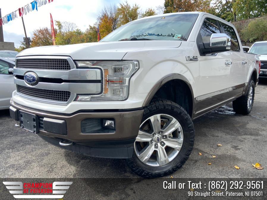 2018 Ford F-150 Platinum 4WD SuperCrew 5.5'' Box, available for sale in Paterson, New Jersey | Champion of Paterson. Paterson, New Jersey