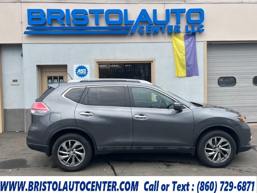 2015 Nissan Rogue AWD 4dr SL, available for sale in Bristol, Connecticut | Bristol Auto Center LLC. Bristol, Connecticut