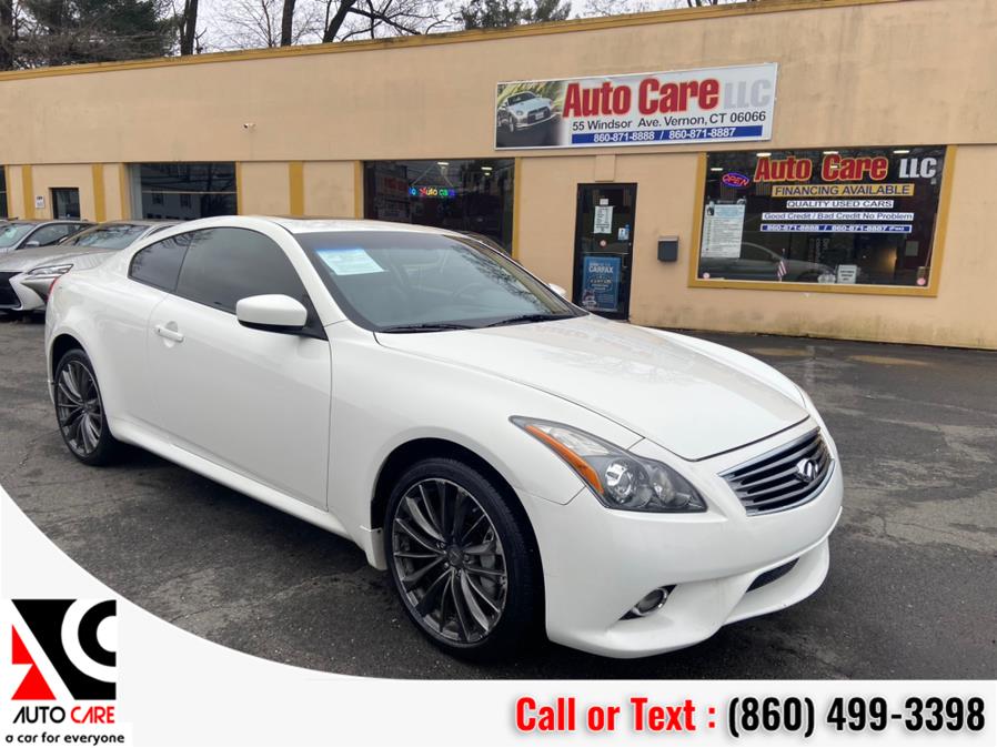2013 Infiniti G37 Coupe 2dr x AWD, available for sale in Vernon, Connecticut | Auto Care Motors. Vernon, Connecticut
