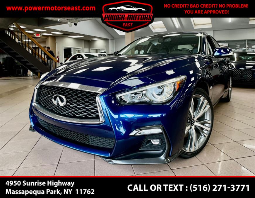 2018 INFINITI Q50 3.0t SPORT AWD, available for sale in Massapequa Park, New York | Power Motors East. Massapequa Park, New York