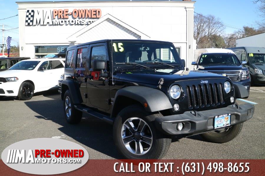 2015 Jeep Wrangler Unlimited 4WD 4dr Sport, available for sale in Huntington Station, New York | M & A Motors. Huntington Station, New York