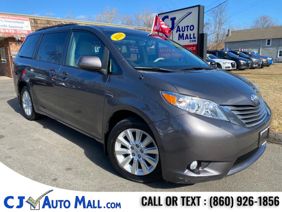 2014 Toyota Sienna 5dr 7-Pass Van V6 XLE AWD (Natl), available for sale in Bristol, Connecticut | CJ Auto Mall. Bristol, Connecticut