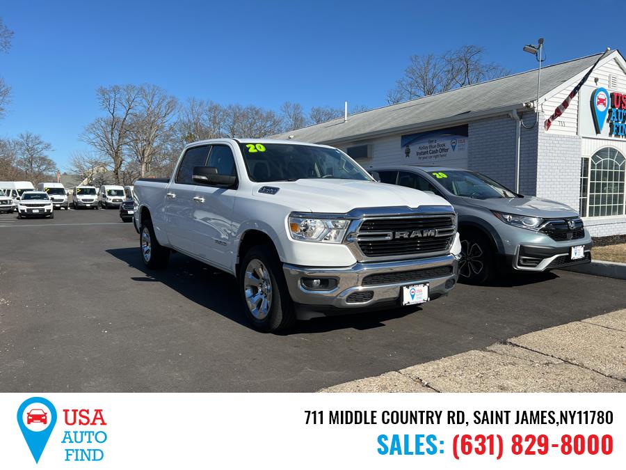 2020 Ram 1500 Big Horn 4x4 Crew Cab 6''4" Box, available for sale in Saint James, New York | USA Auto Find. Saint James, New York