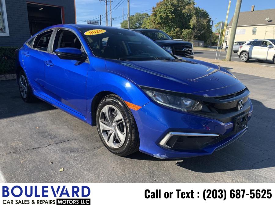 2020 Honda Civic LX Sedan 4D, available for sale in New Haven, Connecticut | Boulevard Motors LLC. New Haven, Connecticut