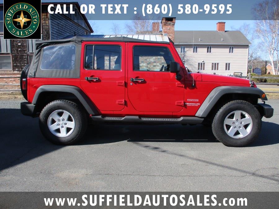 2011 Jeep Wrangler Unlimited 4WD 4dr Sport, available for sale in Suffield, Connecticut | Suffield Auto LLC. Suffield, Connecticut