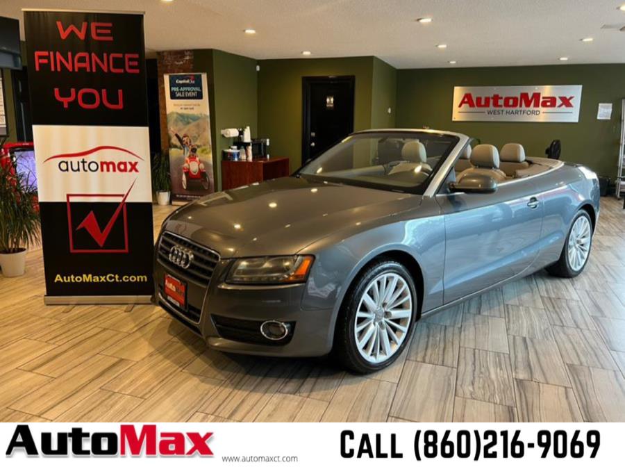 2012 Audi A5 2dr Cabriolet Auto quattro 2.0T Premium Plus, available for sale in West Hartford, Connecticut | AutoMax. West Hartford, Connecticut