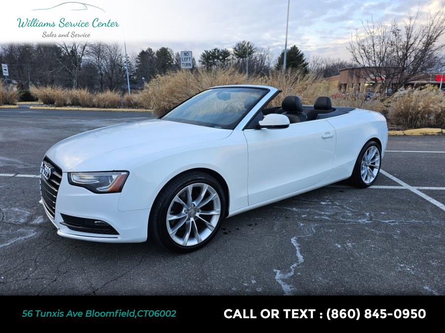 2013 Audi A5 2dr Cabriolet Auto quattro 2.0T Premium Plus, available for sale in Bloomfield, Connecticut | Williams Service Center. Bloomfield, Connecticut