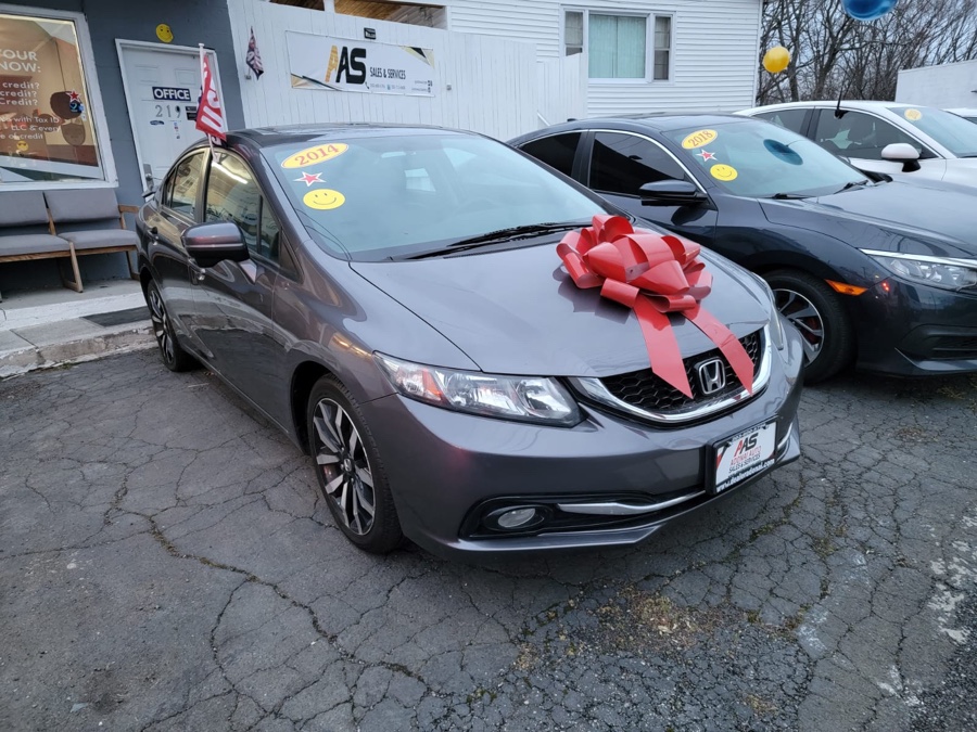 2014 Honda Civic Sedan 4dr CVT EX-L, available for sale in Hamden, Connecticut | Adonai Auto Sales LLC. Hamden, Connecticut
