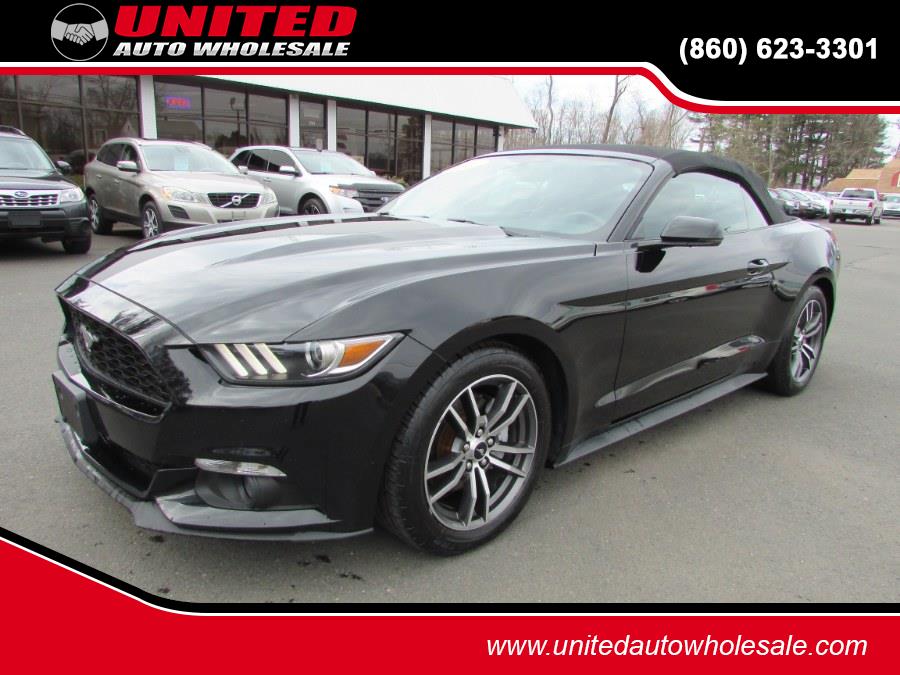 2017 Ford Mustang EcoBoost Premium Convertible, available for sale in East Windsor, Connecticut | United Auto Sales of E Windsor, Inc. East Windsor, Connecticut