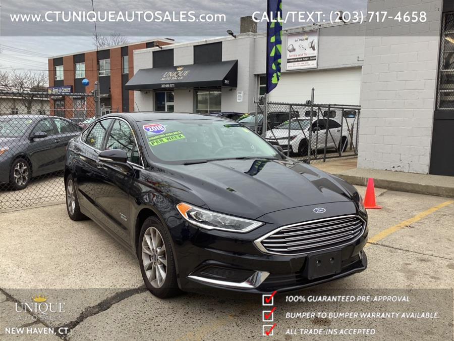 2018 Ford Fusion Energi SE FWD, available for sale in New Haven, Connecticut | Unique Auto Sales LLC. New Haven, Connecticut