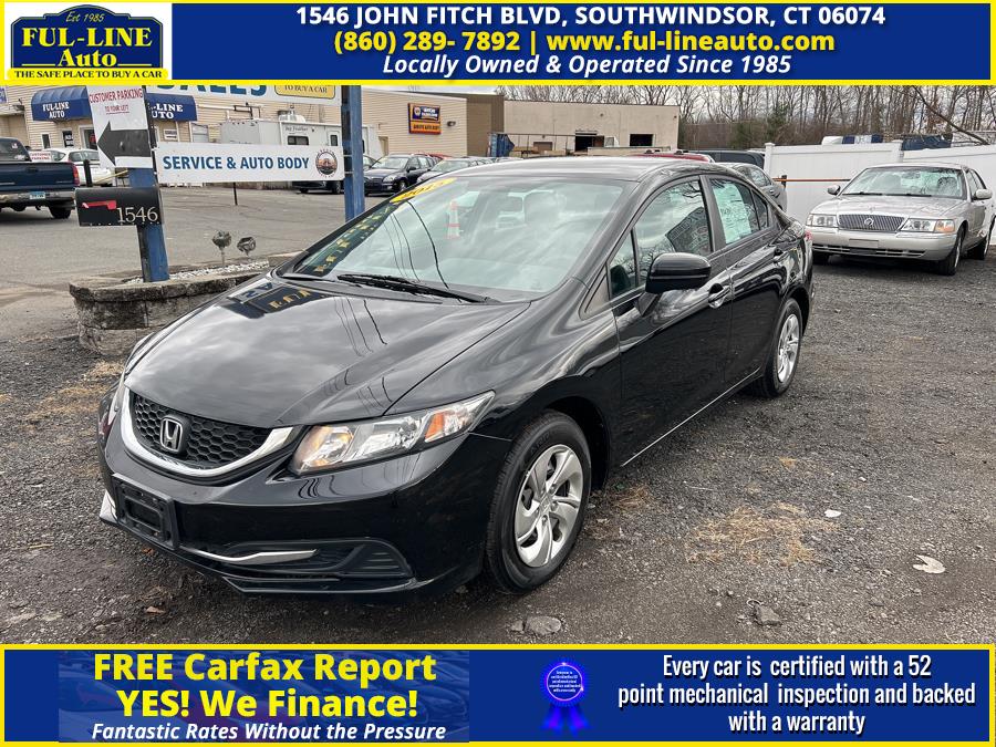 2015 Honda Civic SDN 4dr CVT LX, available for sale in South Windsor , Connecticut | Ful-line Auto LLC. South Windsor , Connecticut