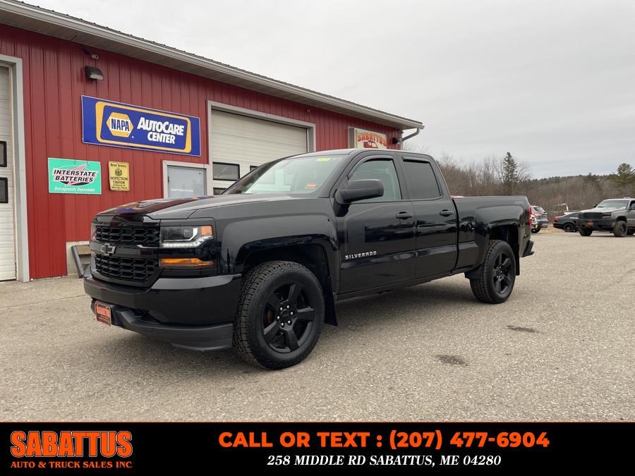 2016 Chevrolet Silverado 1500 4WD Double Cab 143.5" Custom, available for sale in Sabattus, Maine | Sabattus Auto and Truck Sales Inc. Sabattus, Maine