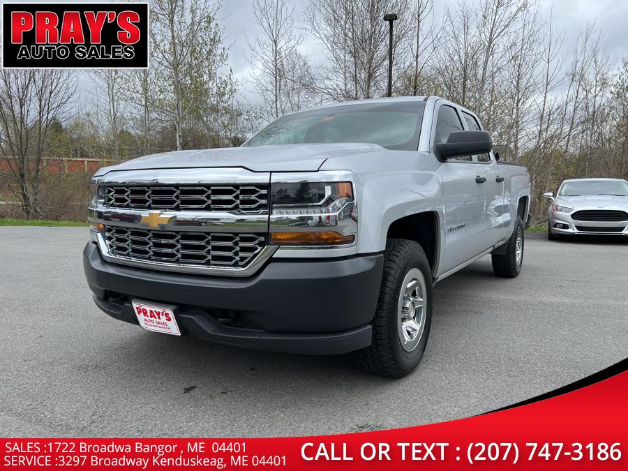2018 Chevrolet Silverado 1500 4WD Double Cab 143.5" Work Truck, available for sale in Bangor , Maine | Pray's Auto Sales . Bangor , Maine
