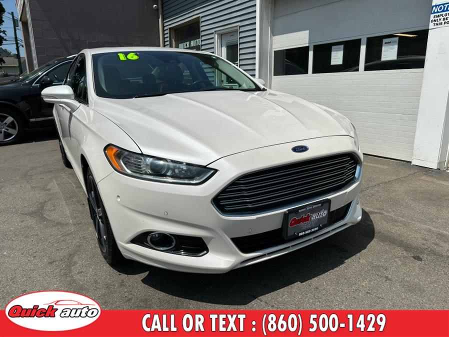 2016 Ford Fusion 4dr Sdn Titanium AWD, available for sale in Bristol, Connecticut | Quick Auto LLC. Bristol, Connecticut