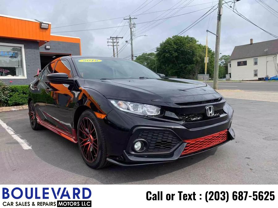 2018 Honda Civic Sport Hatchback 4D, available for sale in New Haven, Connecticut | Boulevard Motors LLC. New Haven, Connecticut