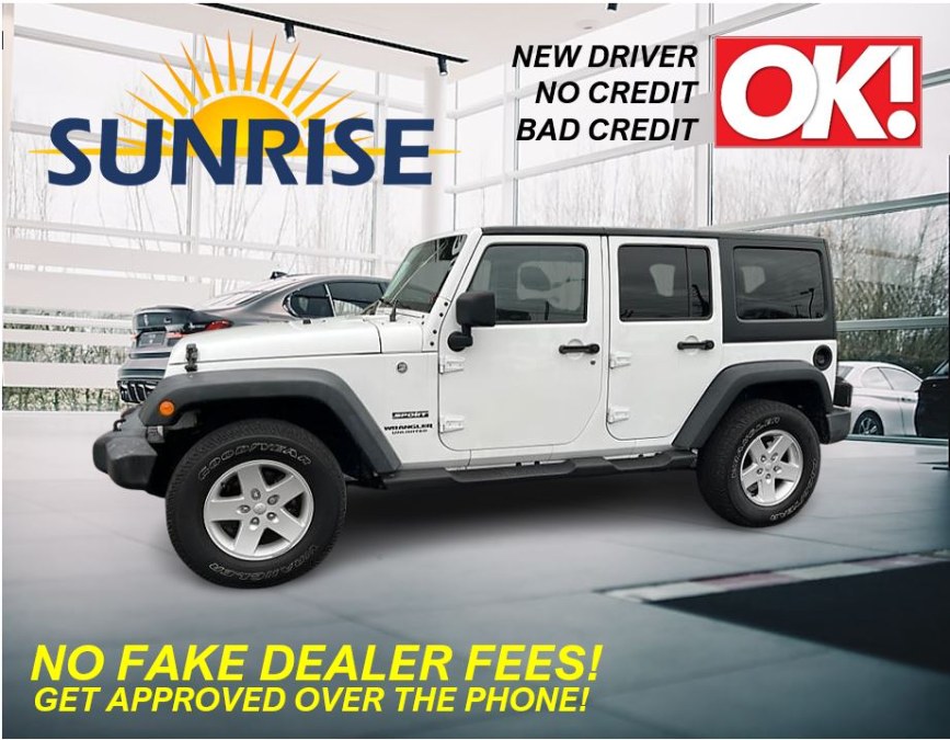 2017 Jeep Wrangler Unlimited Sport. CLEAN CARFAX! 1 OWNER!, available for sale in Rosedale, New York | Sunrise Auto Sales. Rosedale, New York