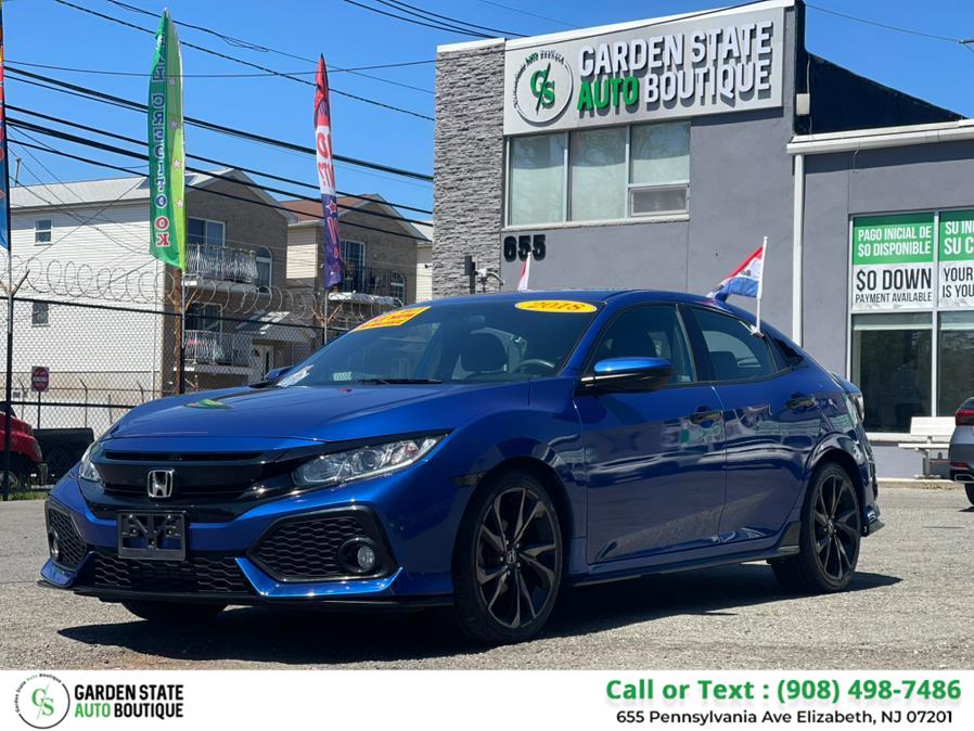 2018 Honda Civic Hatchback Sport CVT, available for sale in Elizabeth, New Jersey | Garden State Auto Boutique. Elizabeth, New Jersey