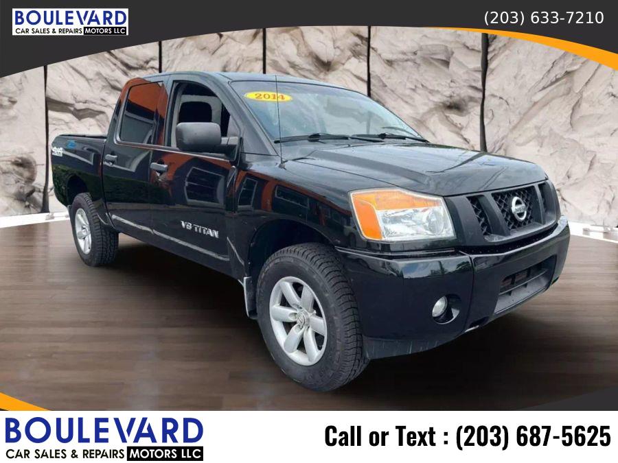2014 Nissan Titan Crew Cab S Pickup 4D 5 1/2 ft, available for sale in New Haven, Connecticut | Boulevard Motors LLC. New Haven, Connecticut