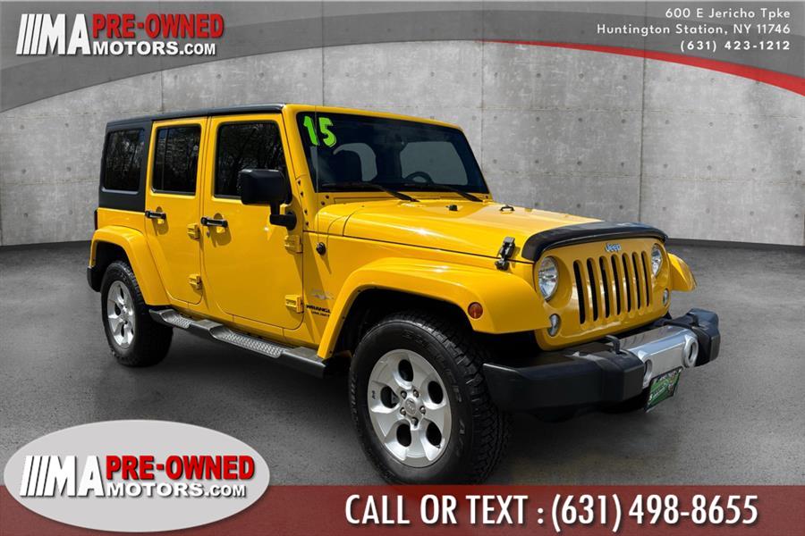 2015 Jeep Wrangler Unlimited SAHARA 4WD 4dr Sahara, available for sale in Huntington Station, New York | M & A Motors. Huntington Station, New York