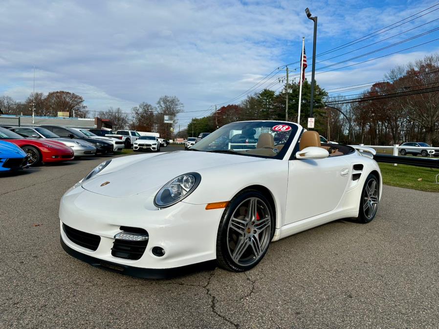 White 2008 Porsche 911 Turbo Cabriolet AWD Convertible All-Wheel Drive Automatic