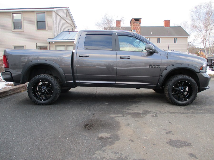Gray (Maximum Steel Metallic Clearcoat) 2018 RAM 1500 Sport Crew Cab 4WD Pickup Truck Four-Wheel Drive Automatic
