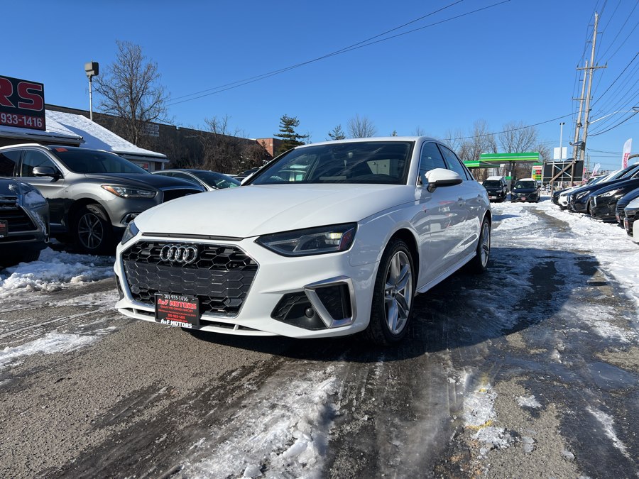 White 2020 Audi A4 45 TFSI quattro Premium AWD Sedan All-Wheel Drive Automatic