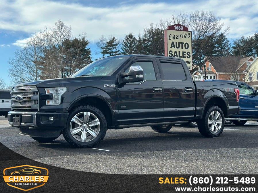 2015 Ford F-150 4WD SuperCrew 145" Platinum, available for sale in Springfield, Massachusetts | Charles Auto Sales LLC. Springfield, Massachusetts