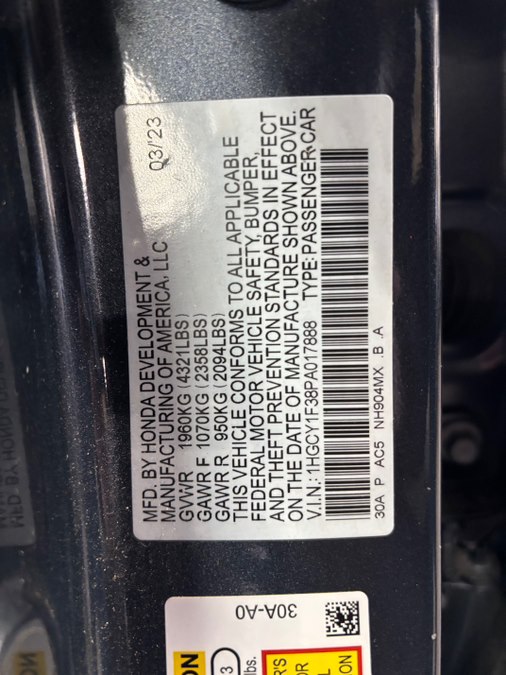 2023 Honda Accord EX - Photo 36