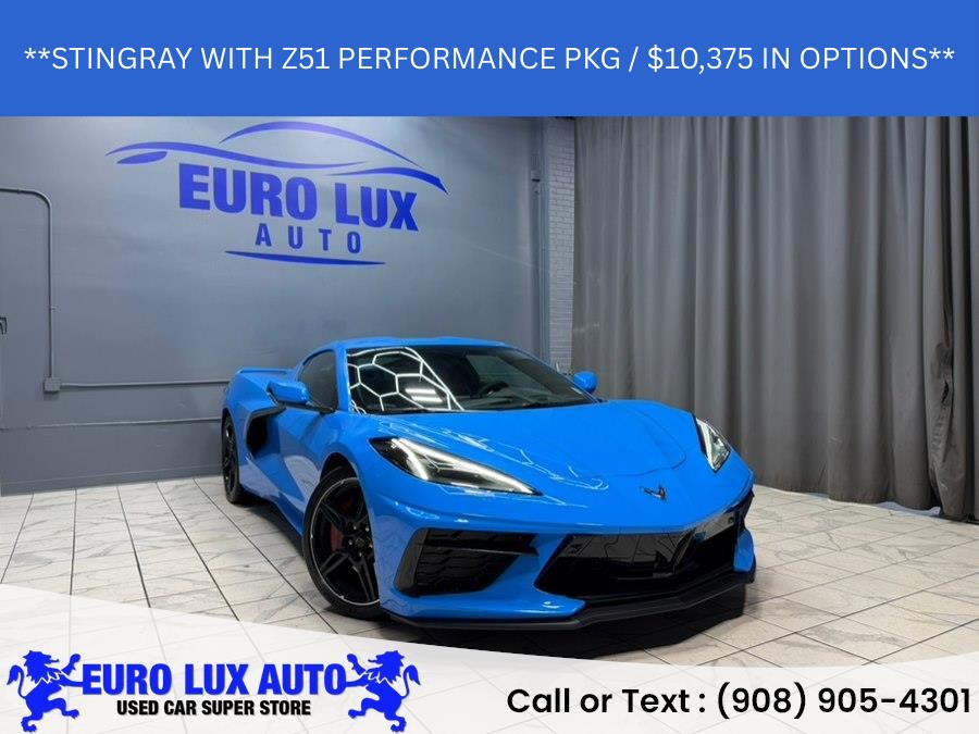 Rapid Blue 2023 Chevrolet Corvette Stingray 3LT Coupe RWD Coupe Rear-Wheel Drive Automatic