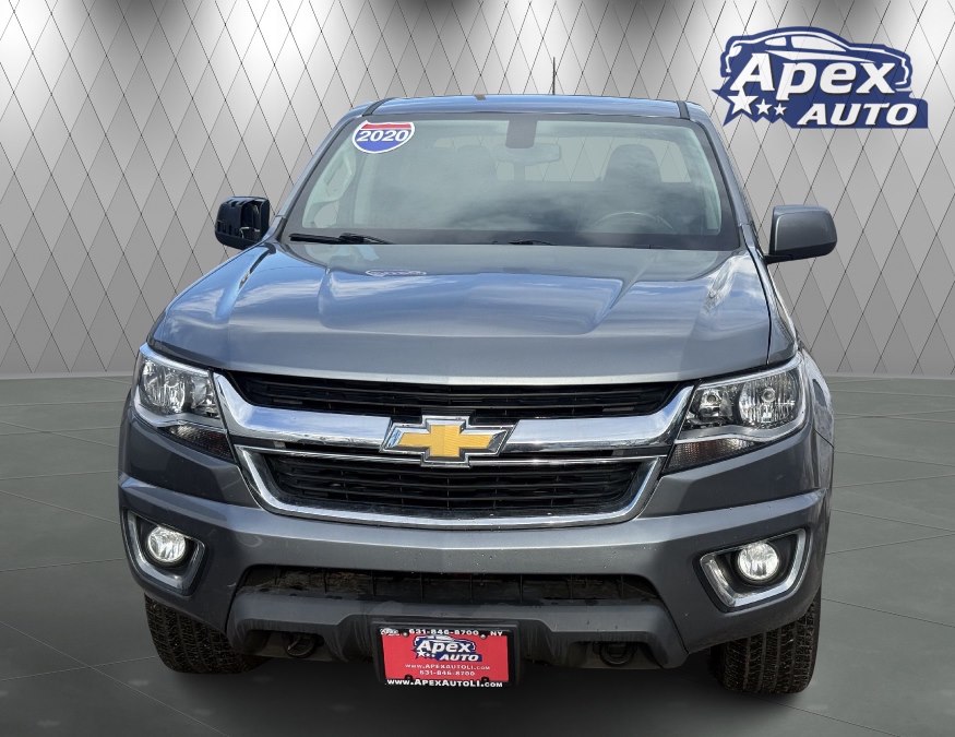 Gray (Satin Steel Metallic) 2020 Chevrolet Colorado LT Crew Cab 4WD Pickup Truck Four-Wheel Drive Automatic