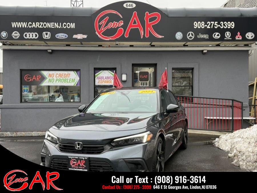 2024 Honda Civic Sedan Sport CVT, available for sale in Linden, New Jersey | Car Zone. Linden, New Jersey