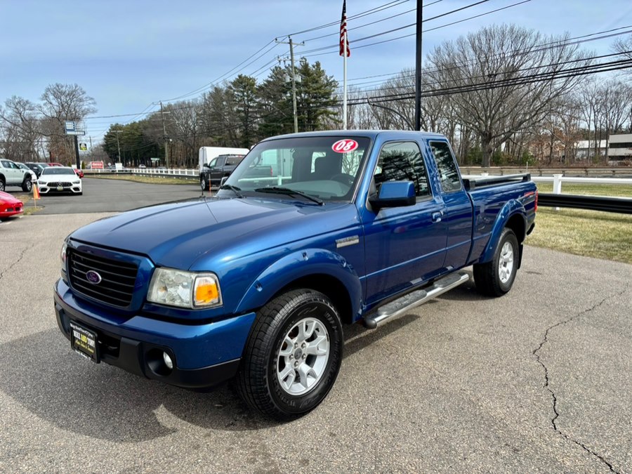 Vista Blue Metallic 2008 Ford Ranger Sport SuperCab 4WD Pickup Truck Four-Wheel Drive 5-Speed Automatic