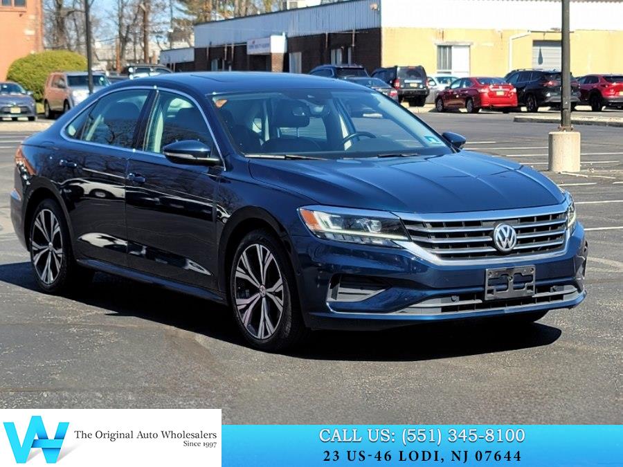 Blue 2020 Volkswagen Passat 2.0T SEL FWD Sedan Front-Wheel Drive Automatic