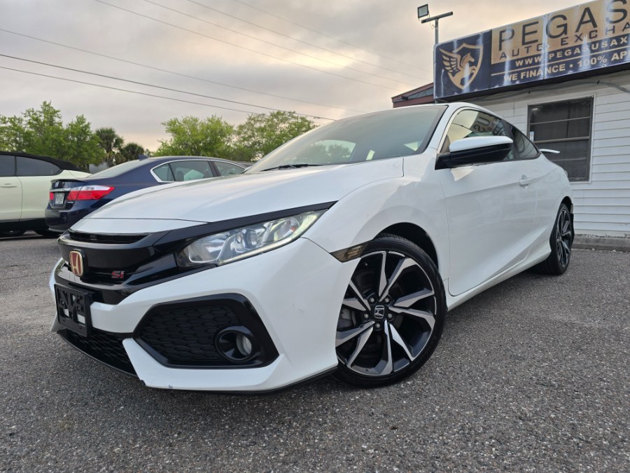 White Orchid Pearl 2018 Honda Civic Coupe Si Coupe Front-Wheel Drive 6-Speed Manual