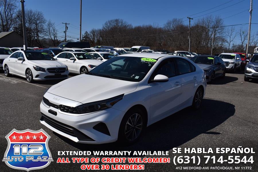 White 2023 Kia Forte LX FWD Sedan Front-Wheel Drive Automatic
