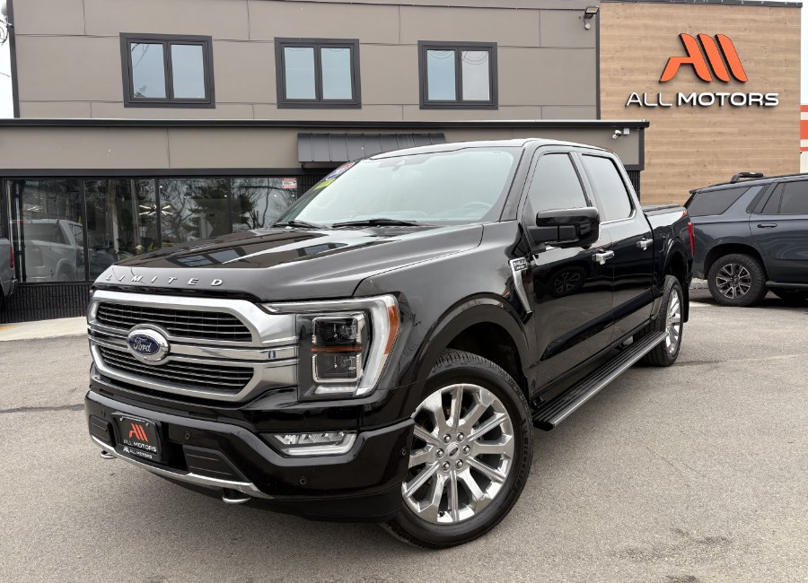 Agate Black Metallic 2021 Ford F-150 Limited SuperCrew 4WD Pickup Truck Four-Wheel Drive Automatic