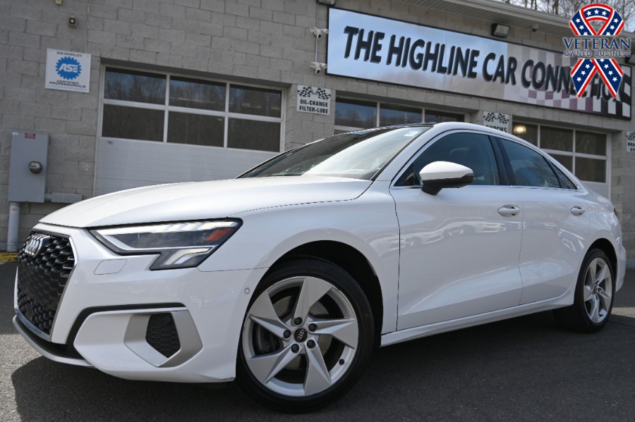 Ibis White 2024 Audi A3 40 TFSI Premium FWD Sedan Front-Wheel Drive Automatic