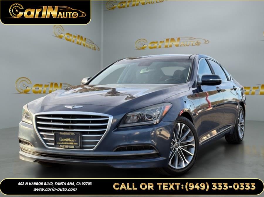 Ibiza Blue 2015 Hyundai Genesis 3.8 AWD Sedan All-Wheel Drive Automatic