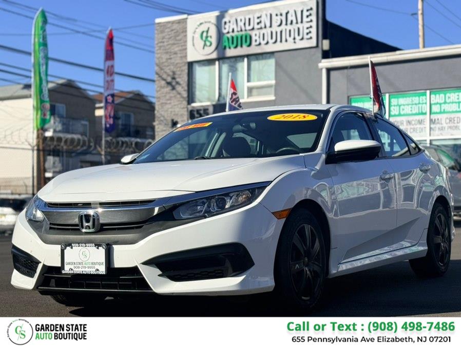 2018 Honda Civic Sedan LX CVT, available for sale in Elizabeth, New Jersey | Garden State Auto Boutique. Elizabeth, New Jersey